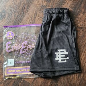 Eric Emanuel Black Mesh Athletic Shorts
